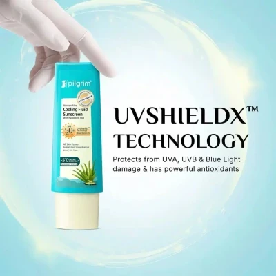 Pilgrim | Korean Aloe Cooling Fluid Sunscreen SPF...