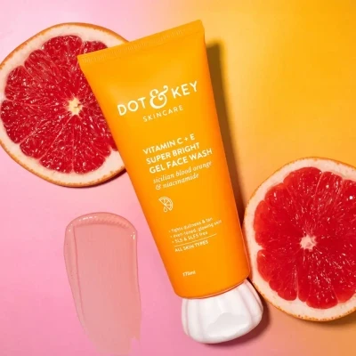 Dot & Key Vitamin C + E Gel Face Wash for Glowing...