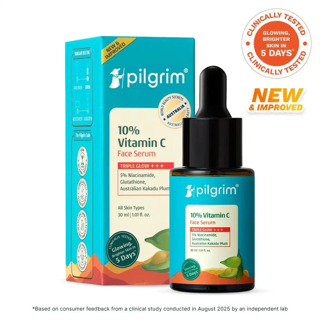 Pilgrim | 10% Vitamin C Face Serum For Triple Glow...