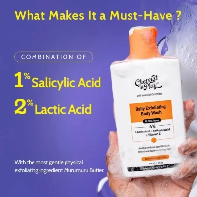 Chemist At Play | Exfoliating Body Wash with Lacti...