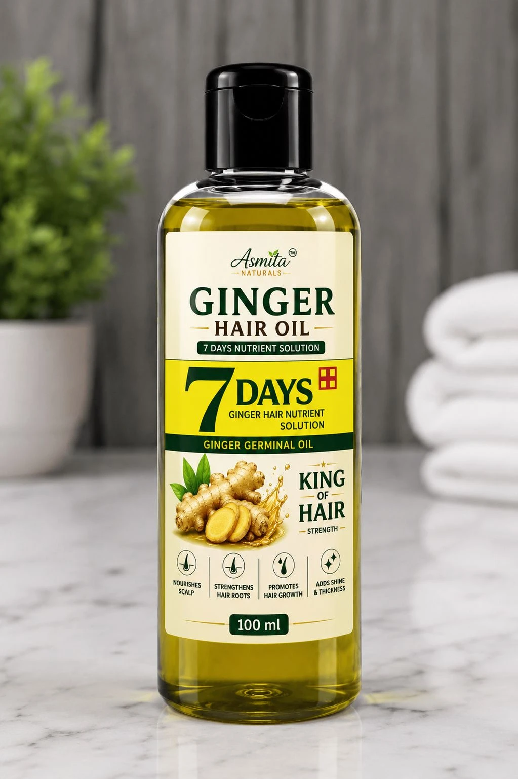 Ginger Hair Oil – Herbal...